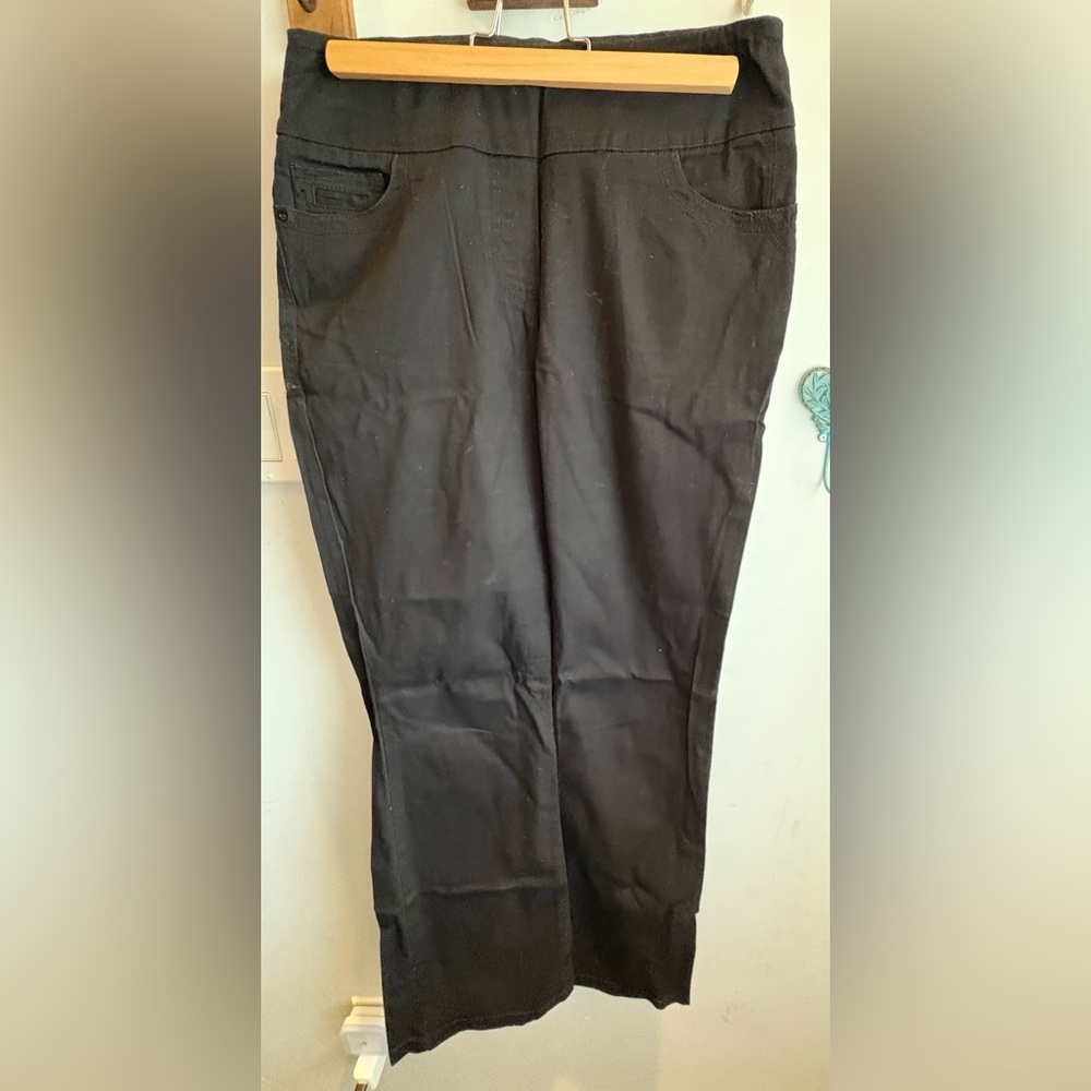 Reitmans Black Chinos Straight-Leg Cotton